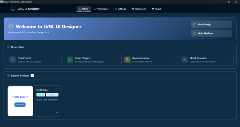 UI Designer Interface