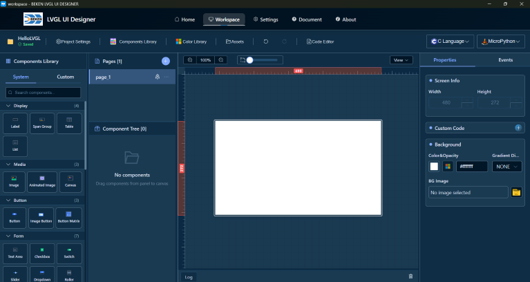 UI Designer Interface